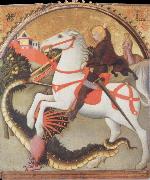 SANO di Pietro St.George and the Dragon china oil painting reproduction